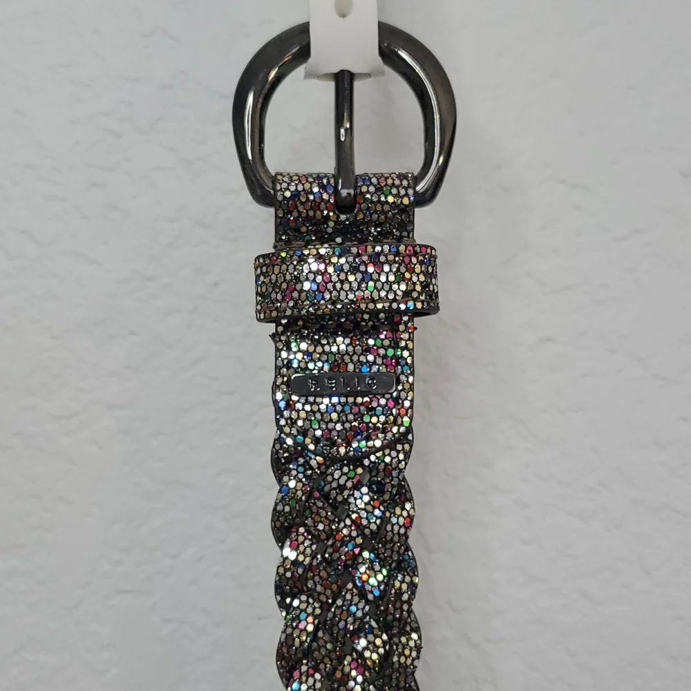 NWT Glitter Woven Belt